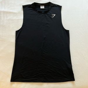 Gymshark Arrival Sleeveless Tee, Black, Medium